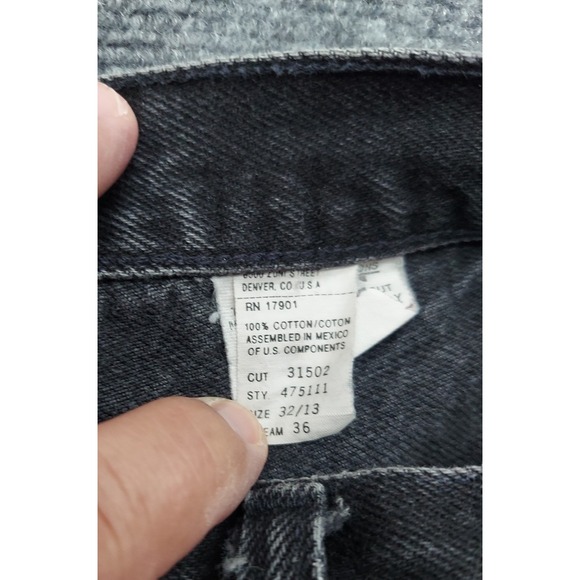 Rockies Jeans Womens 32/13 Black Bareback Western Riding Cowgirl Vtg - Picture 4 of 12